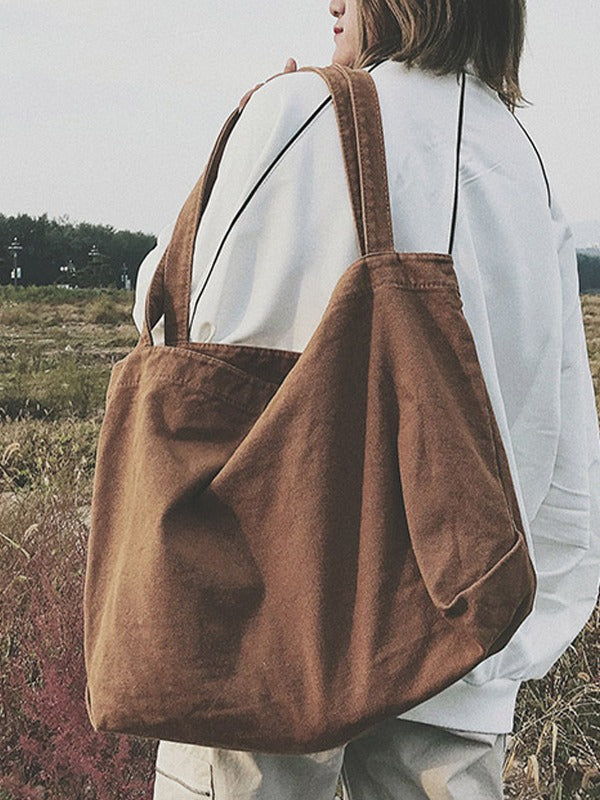 Vintage Wash Large Tote Bag