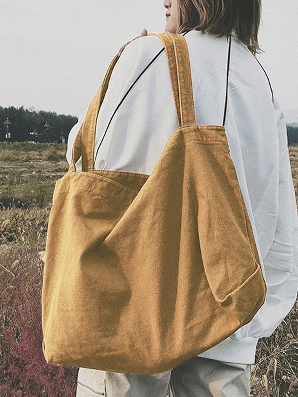 Vintage Wash Large Tote Bag