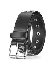 Punk Rivet Star Eyelet Buckle Belt