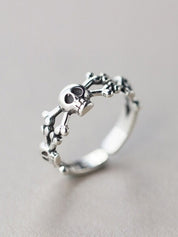 Punk Skull Cuff Ring