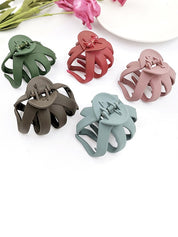 Solid Color Frosted Hair Claw Clip