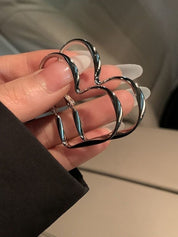 Hollow Out Heart Earrings