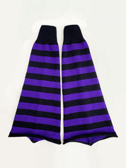 Contrast Striped Knit Leg Warmer