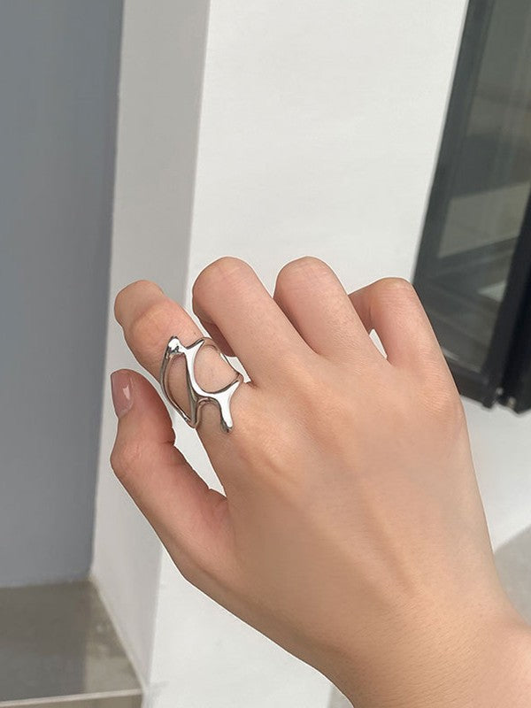 Irregular Geometric Cuff Ring