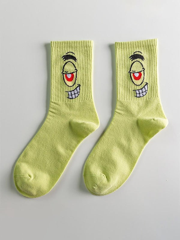 Cute Cartoon Pattern Crew Socks