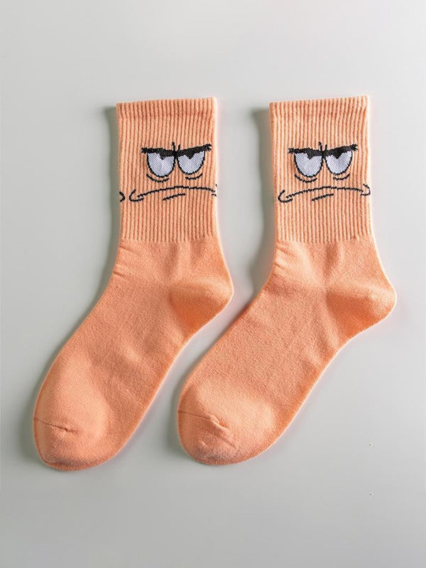 Cute Cartoon Pattern Crew Socks
