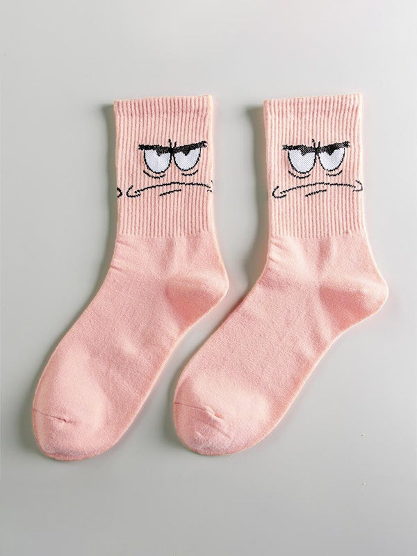 Cute Cartoon Pattern Crew Socks