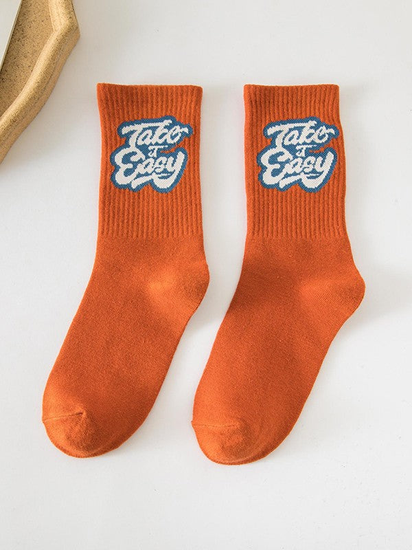 Vintage Jacquard Detail Crew Socks