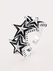 Vintage Star Cuff Ring