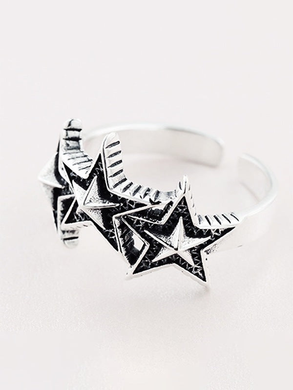 Vintage Star Cuff Ring
