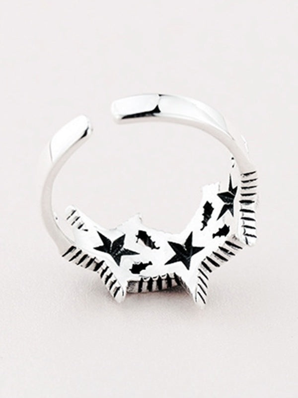 Vintage Star Cuff Ring