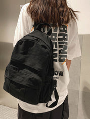 Vintage Wash Canvas School Backpack
