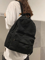 Vintage Wash Canvas School Backpack