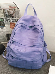Vintage Wash Canvas School Backpack