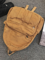 Vintage Wash Canvas School Backpack