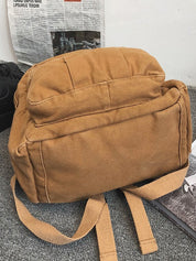 Vintage Wash Canvas School Backpack