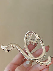 Wave Metal Large Hair Claw Clip