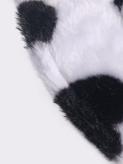Cow Pattern Fuzzy Bucket Hat