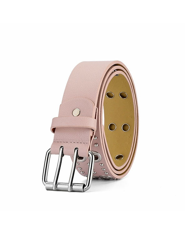 Punk Rivet Design Eyelet Buckle Belt