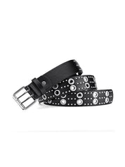 Punk Rivet Design Eyelet Buckle Belt
