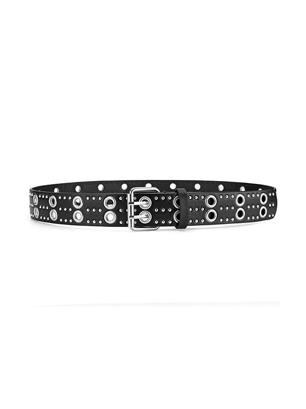Punk Rivet Design Eyelet Buckle Belt