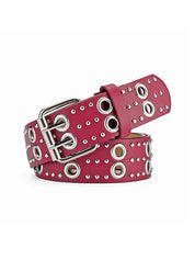 Punk Rivet Design Eyelet Buckle Belt