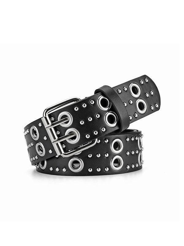 Punk Rivet Design Eyelet Buckle Belt