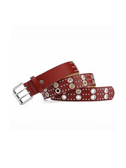 Punk Rivet Design Eyelet Buckle Belt