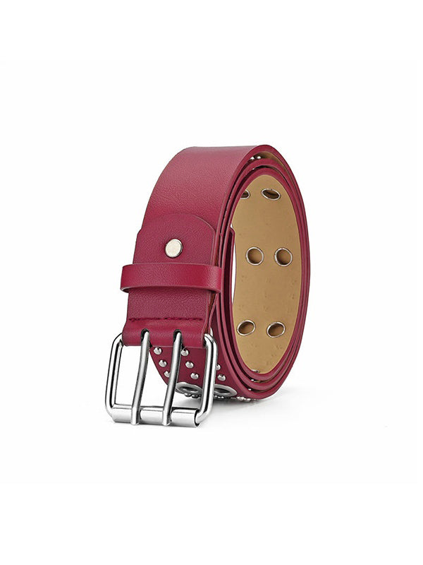 Punk Rivet Design Eyelet Buckle Belt