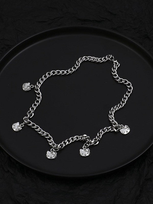 Cartoon Charm Link Chain Necklace