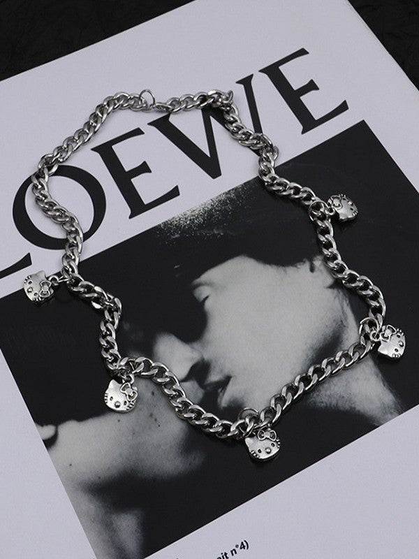 Cartoon Charm Link Chain Necklace