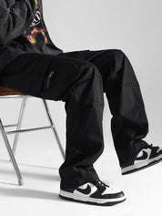 Men's Ruched Vintage Straight Cargo Pants
