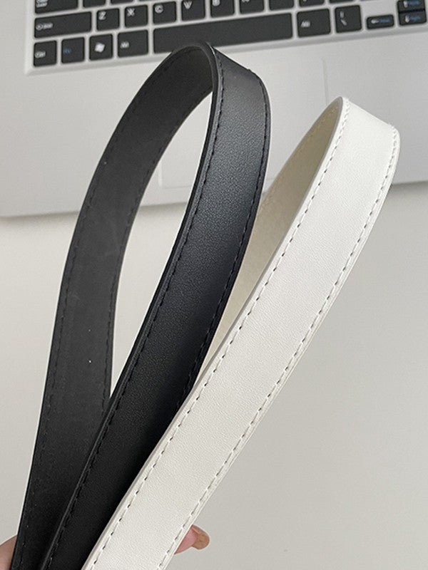 Rhinestone Star Pu Leather Belt