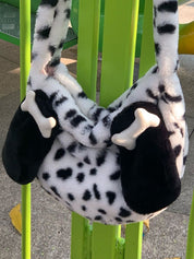 Fuzzy Dalmatian Crossbody Bag