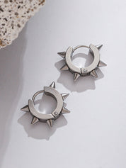 Men's Punk Rivet Hoop Earrings