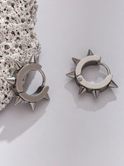 Men's Punk Rivet Hoop Earrings