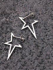 Irregular Chunky Star Pendant Earrings