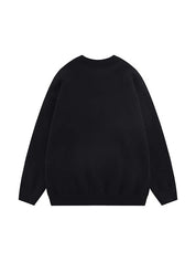 Men's Crew Neck Bunny Pullover Sweater