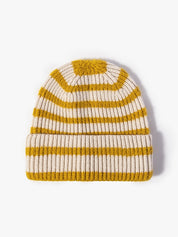 Vintage Striped Knitted Beanie Hat