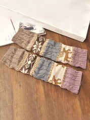 Christmas Jacquard Knitted Leg Warmer