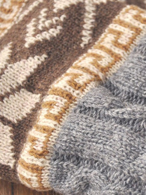 Christmas Jacquard Knitted Leg Warmer