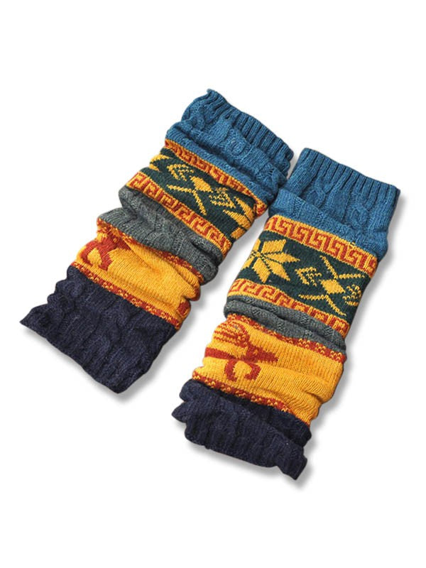 Christmas Jacquard Knitted Leg Warmer