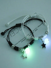 2pcs Star Charm Luminous Rope Bracelet