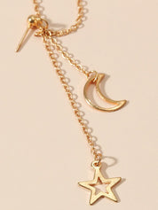 Tassel Star Moon Drop Earrings