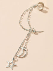 Tassel Star Moon Drop Earrings