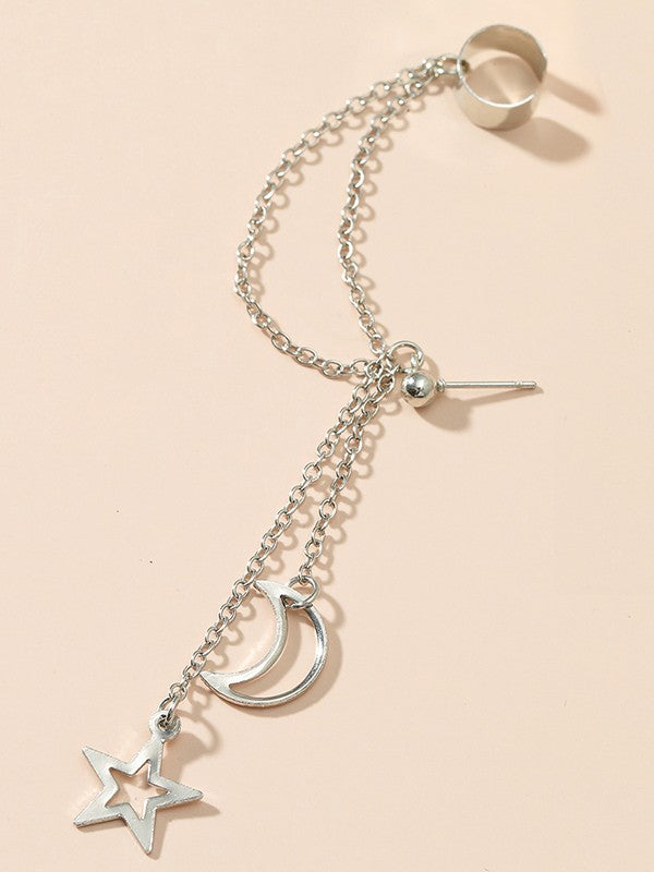 Tassel Star Moon Drop Earrings