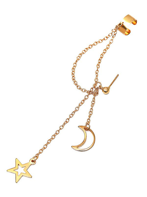 Tassel Star Moon Drop Earrings