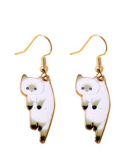 Cute Cartoon Kitten Pendant Earrings