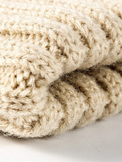 Pompom Leopard Knitted Beanie Hat