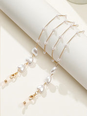 Heart Pattern Faux Pearl Eye Glasses Chain